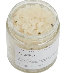 Among The Flowers Restore Sea Salt + Lavender Bath Soak