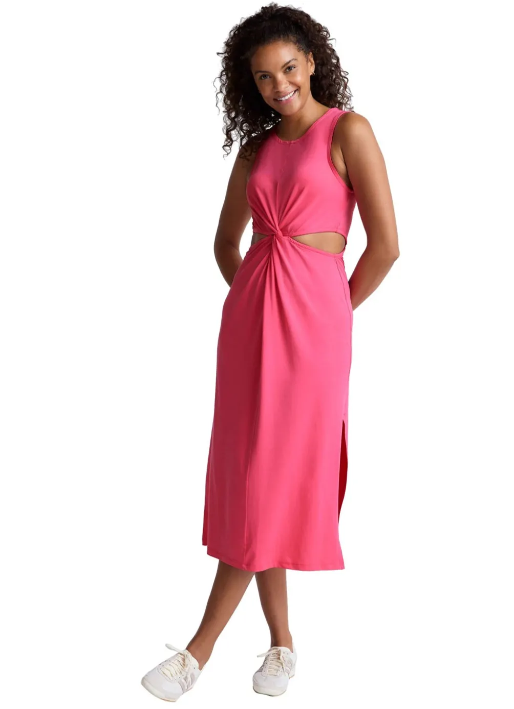 Beyond Yoga Around The World Front Twist Dress