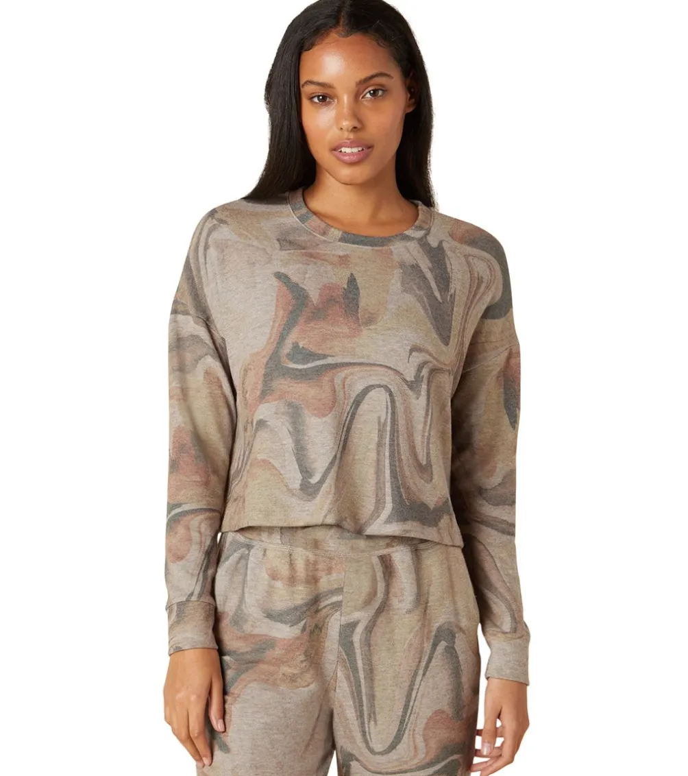 Beyond Yoga Brushed Up Cropped Pullover
