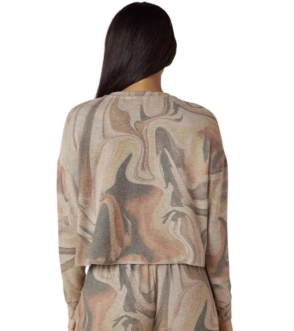 Beyond Yoga Brushed Up Cropped Pullover