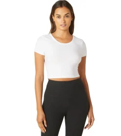 Beyond Yoga Featherweight Perspective Cropped Tee