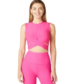 Beyond Yoga Featheweight Under Over Cropped Muscle Tank
