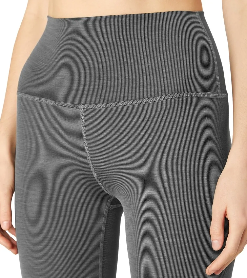 Beyond Yoga Heather Rib High Waisted 7/8 Yoga Leggings