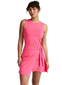 Beyond Yoga Meet Up Front Wrap Side Tie Mini Dress