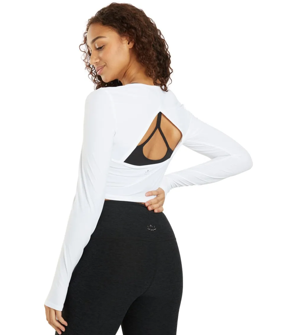 Beyond Yoga Performance Knit Resilient Cropped Pullover