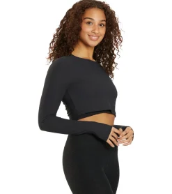 Beyond Yoga Performance Knit Resilient Cropped Pullover