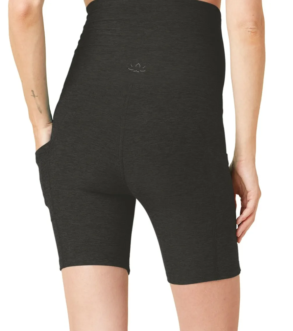 Beyond Yoga Spacedye Pockets Forever Maternity Biker Shorts
