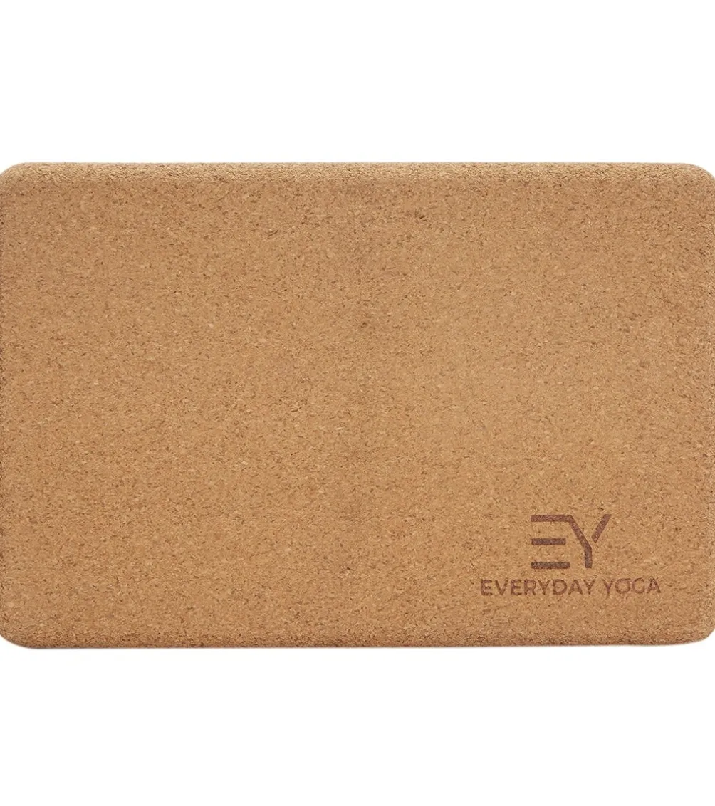 Everyday Yoga Cork Yoga Block 5 Inch