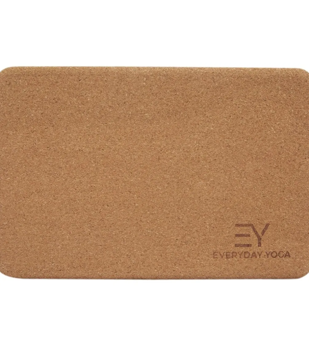Everyday Yoga Cork Yoga Block 3 Inch
