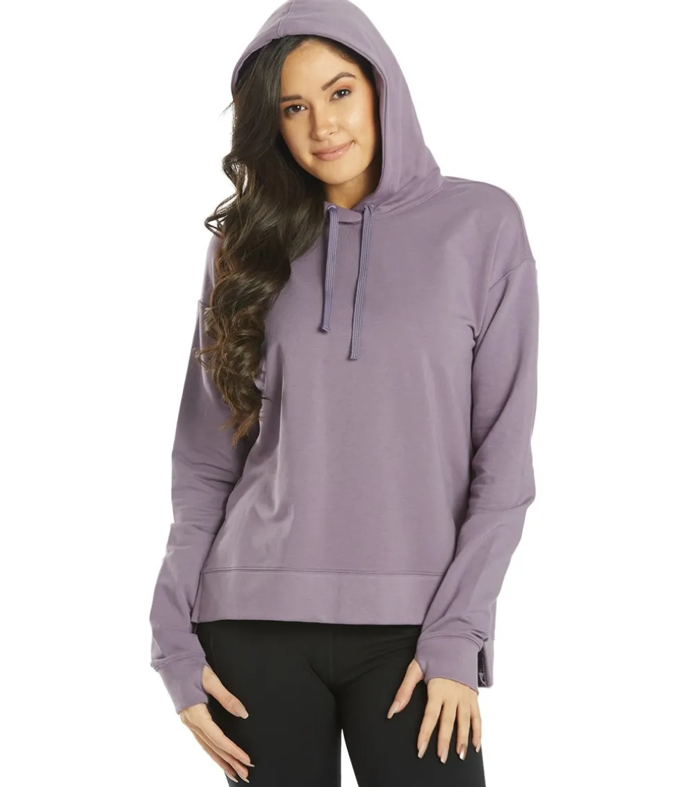 Everyday Yoga Diverse Solid Hi-Low Hooded Sweatshirt