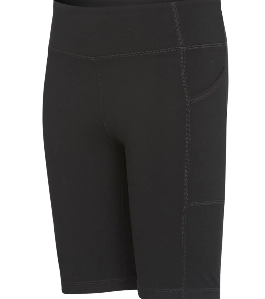 Everyday Yoga Girl Uphold Solid High Waisted Biker Shorts with Pocket