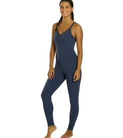 Everyday Yoga Radiant Solid Strappy Back Long Leotard 28