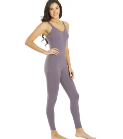 Everyday Yoga Radiant Solid Strappy Back Long Leotard 28