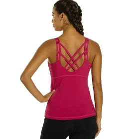 Everyday Yoga Radiant Solid Strappy Back Support Tank