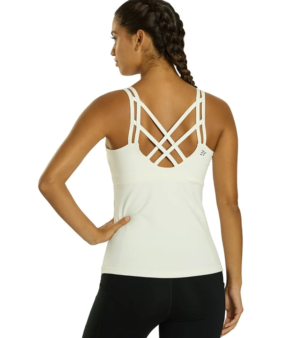 Everyday Yoga Radiant Solid Strappy Back Support Tank