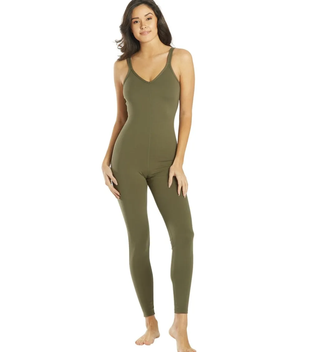 Everyday Yoga Strappy Back Long Leotard 28"