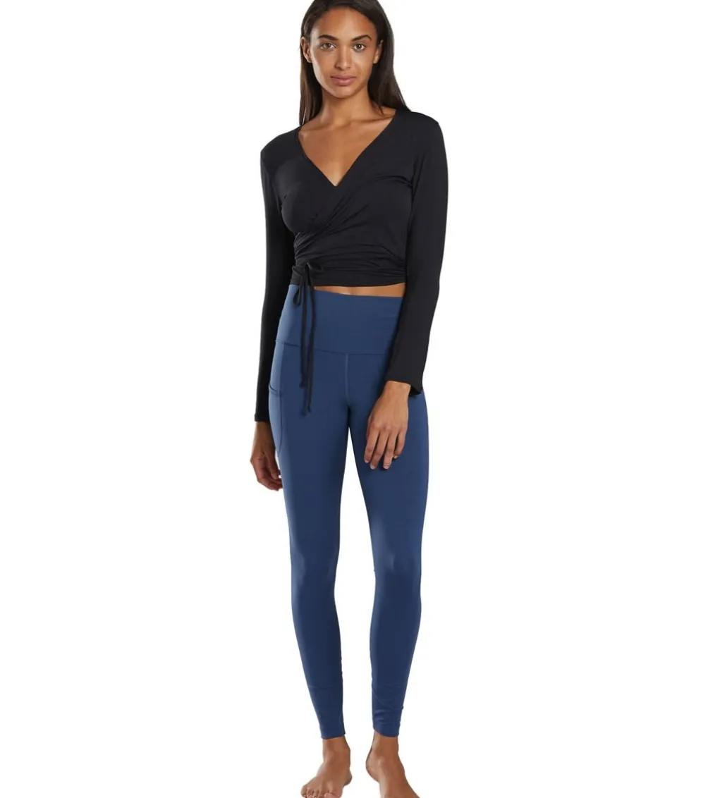Everyday Yoga Studio to Street Layering Crop Wrap