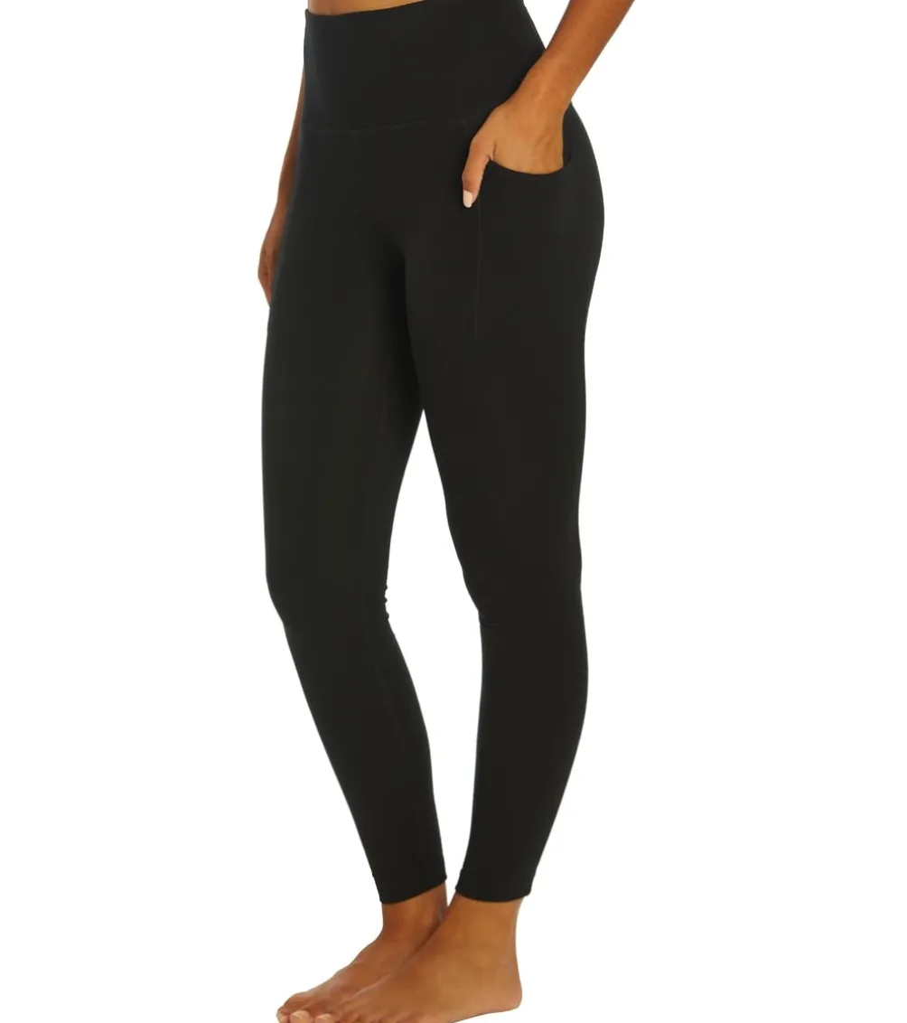 Everyday Yoga Uphold Solid High Waisted 7/8 Leggings With Pockets 25"