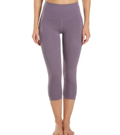Everyday Yoga Uphold Solid High Waisted Capri Leggings With Pockets 21"