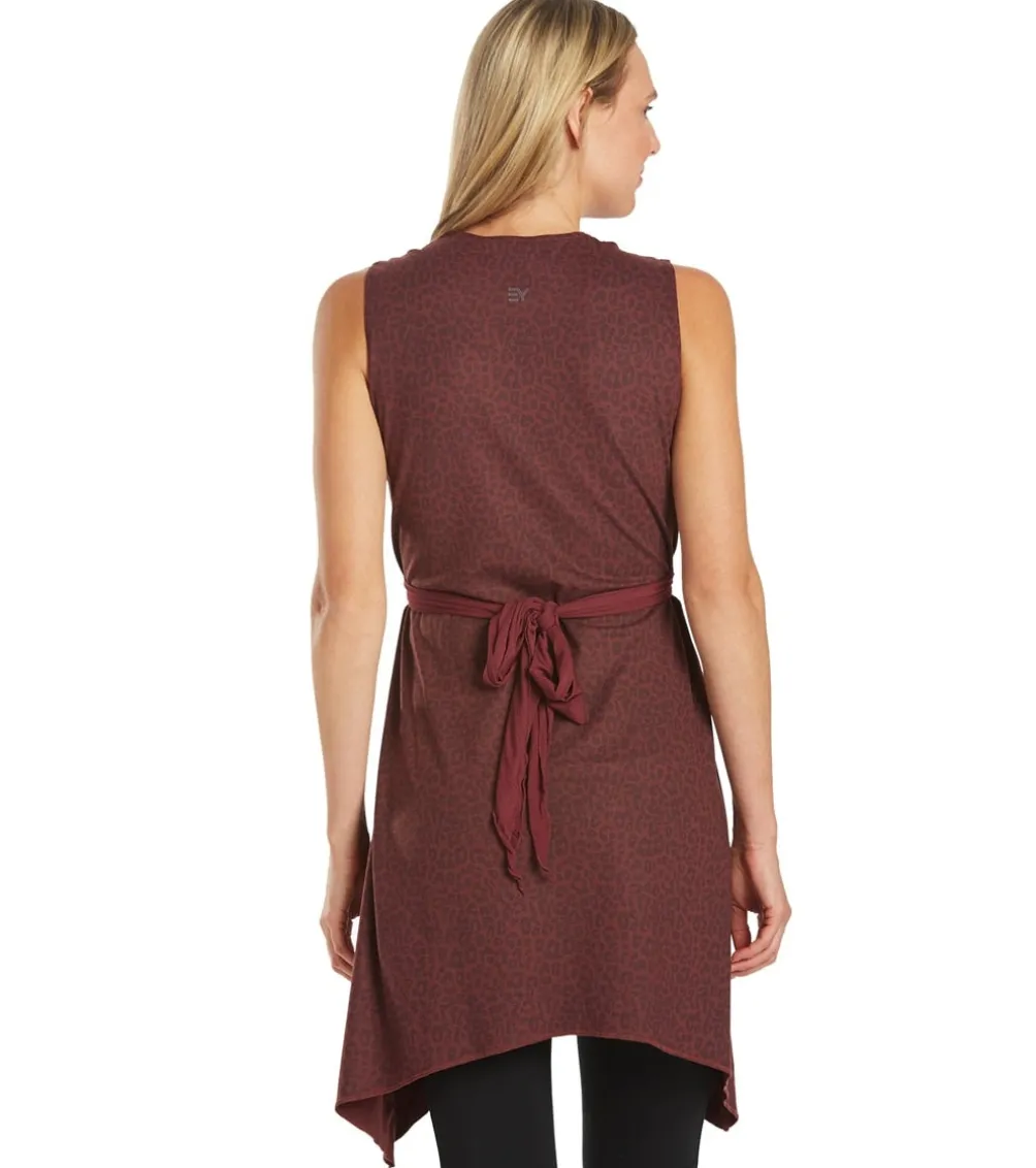 Everyday Yoga Wondrous Cheetah Wrap Dress