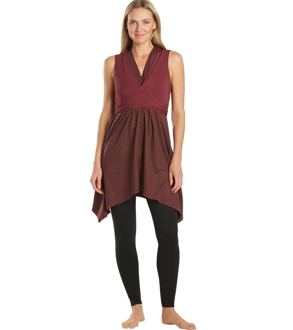 Everyday Yoga Wondrous Cheetah Wrap Dress