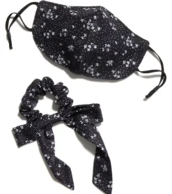 Free People Floral Mask and Scrunchie Set