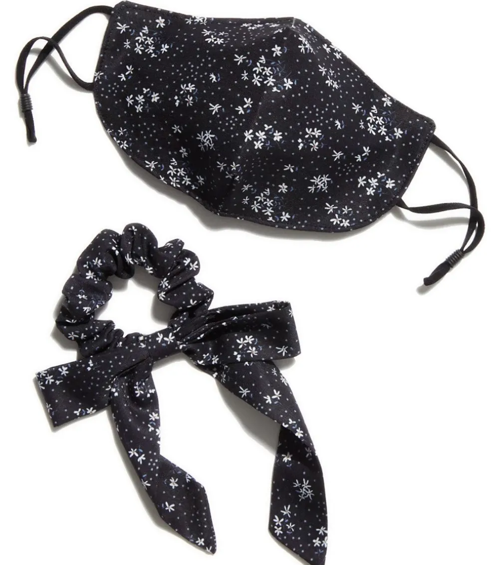 Free People Floral Mask and Scrunchie Set