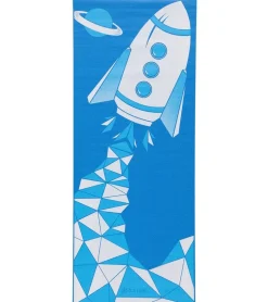 Gaiam Kids Yoga Mat Blue Rocket 60