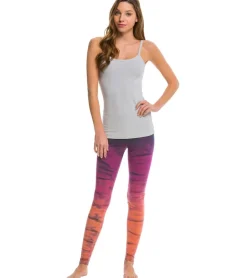 Hard Tail Flat Waist Cotton Ankle Yoga Leggings