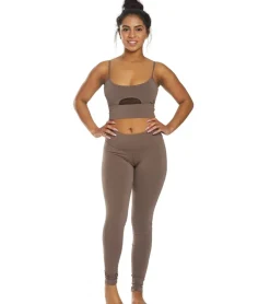 Hard Tail Flat Waist Cotton Ankle Yoga Leggings