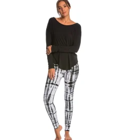 Hard Tail Flat Waist Cotton Ankle Yoga Leggings