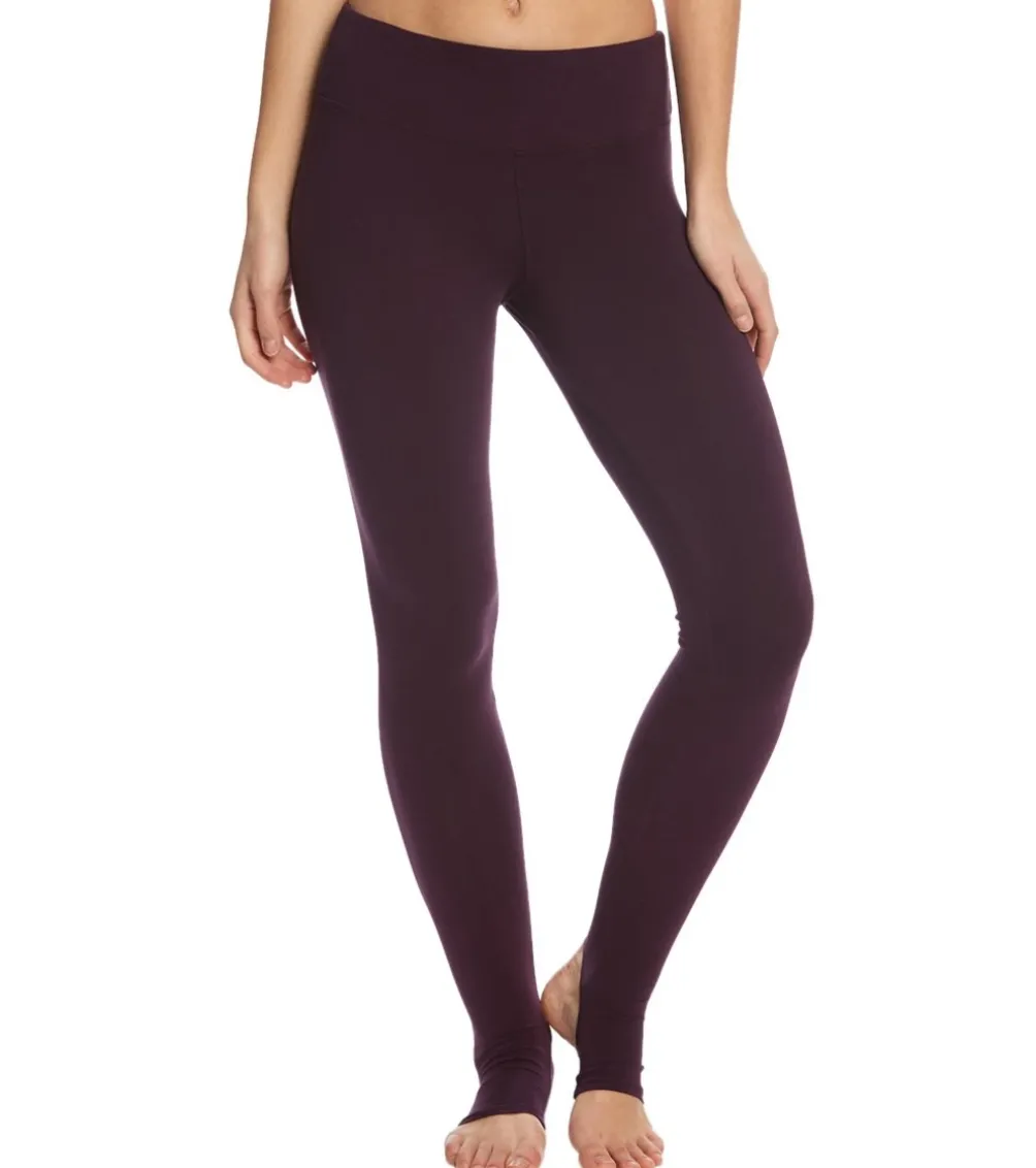 Hard Tail Flat Waist Cotton Stirrup Legging