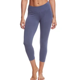 Hard Tail Flat Waisted Cotton Yoga Capris