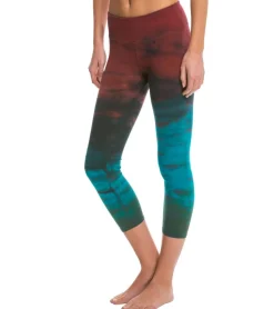 Hard Tail Flat Waisted Cotton Yoga Capris