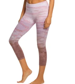 Hard Tail Flat Waisted Cotton Yoga Capris