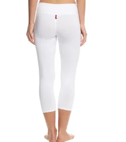 Hard Tail Flat Waisted Cotton Yoga Capris
