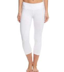 Hard Tail Flat Waisted Cotton Yoga Capris