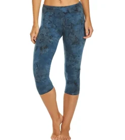 Hard Tail Flat Waisted Cotton Yoga Capris