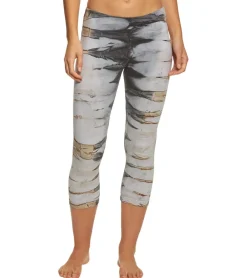Hard Tail Flat Waisted Cotton Yoga Capris