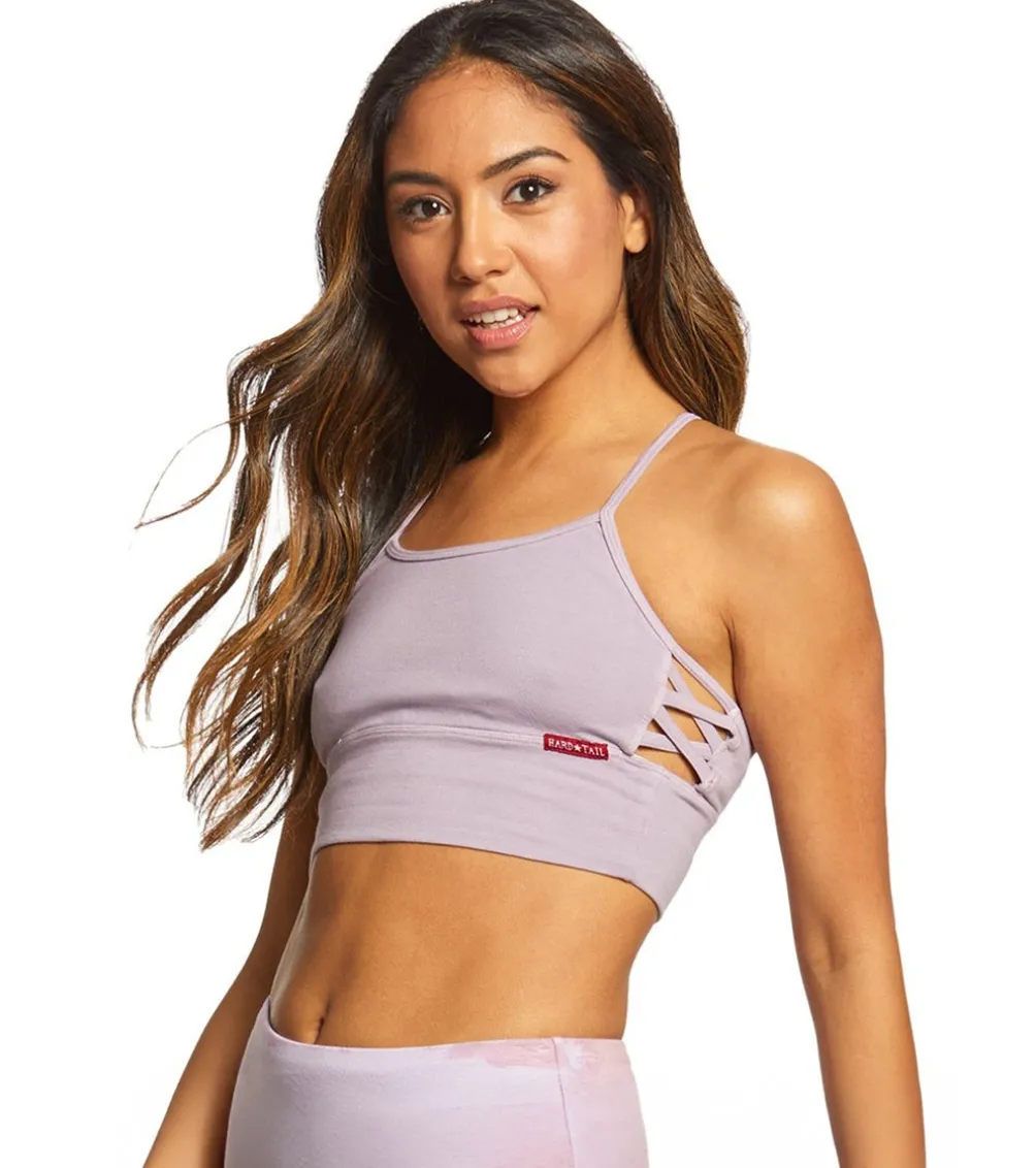 Hard Tail X Side Middy Yoga Sports Bra