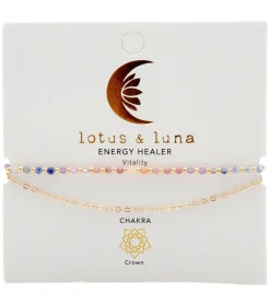 Lotus and Luna Energy Healer Amethyst Bracelet