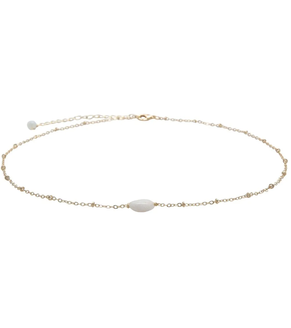 Lotus and Luna Intuition Stone of the Earth Necklace
