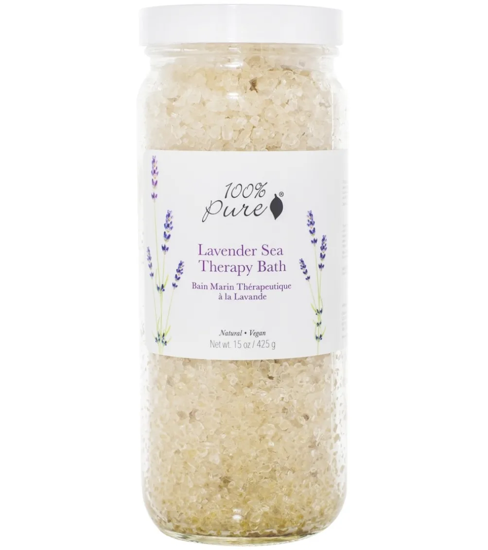 100% Pure Lavender Sea Therapy Bath Soak 15 oz.