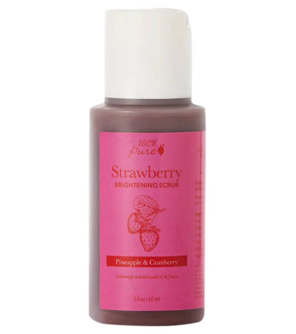 100% Pure Strawberry Brightening Scrub