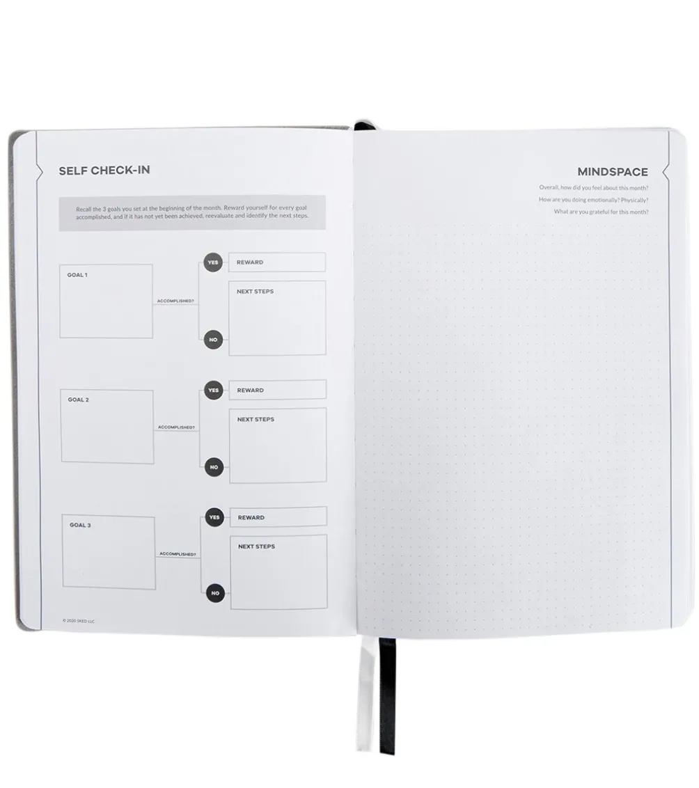 Sked Planner Medium Classic Black Planner