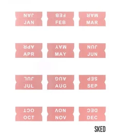 Sked Planner Monthly Tab Stickers