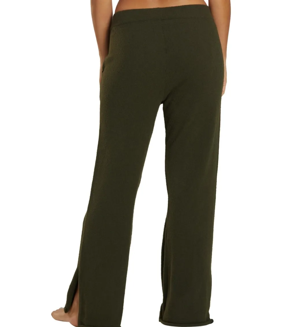 Spiritual Gangster Slim Wide Leg Chenille Pant