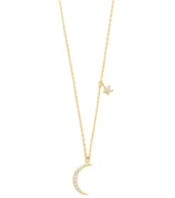 TAI Jewelry Moon Pendant with Star Charm