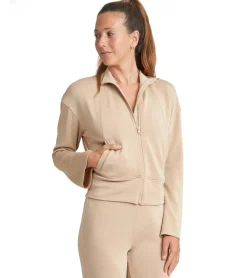 Thrive Societe Bell Sleeve Zip Jacket