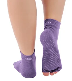 Toesox Ankle Length Half-Toe Yoga Grip Socks